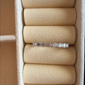 Elegant Sterling Silver Women's Stacking Ring